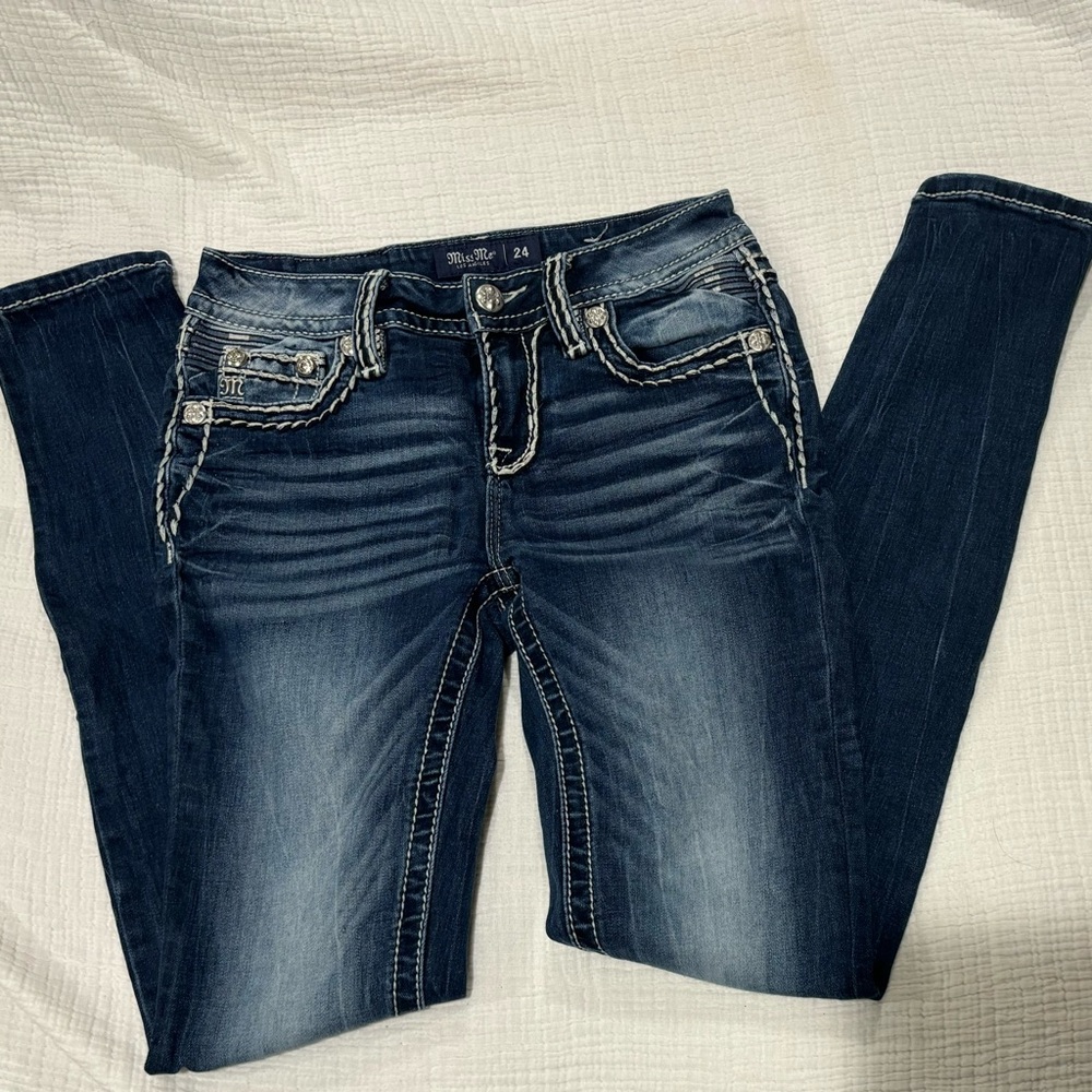 Miss Me Indigo Skinny Jeans